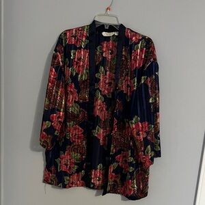Victoria's Secret Navy Floral Kimono